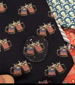 American Flag Beer Mugs Spill-Resistant Bow Tie