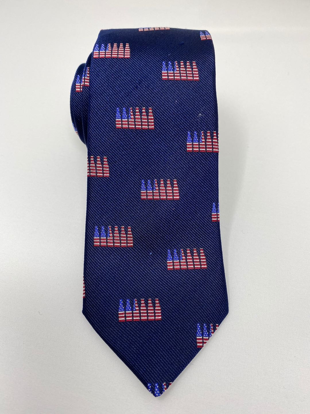 6 Pack American Flag Spill-Resistant Tie