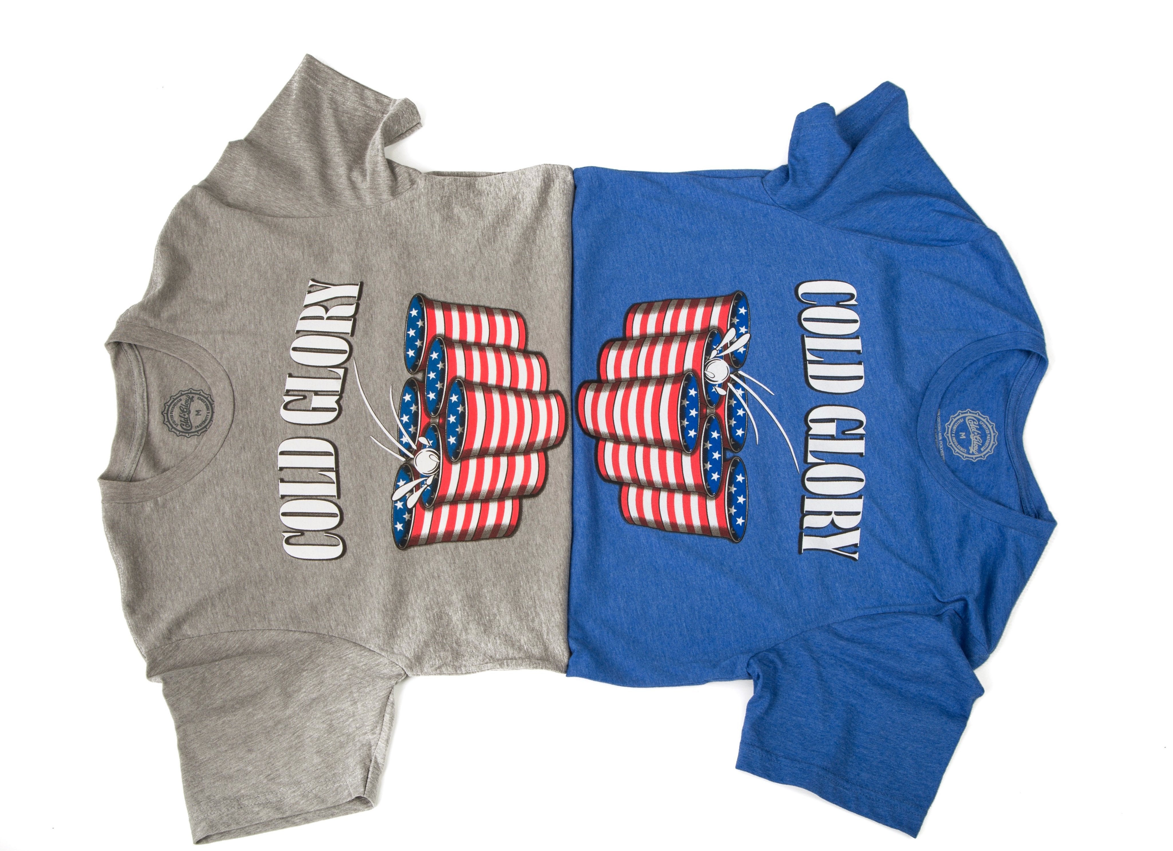 American Flag Beer Pong T-Shirt  Royal Blue Heather