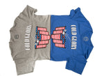 American Flag Beer Pong T-Shirt  Royal Blue Heather