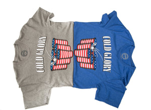American Flag Beer Pong T-Shirt  Royal Blue Heather
