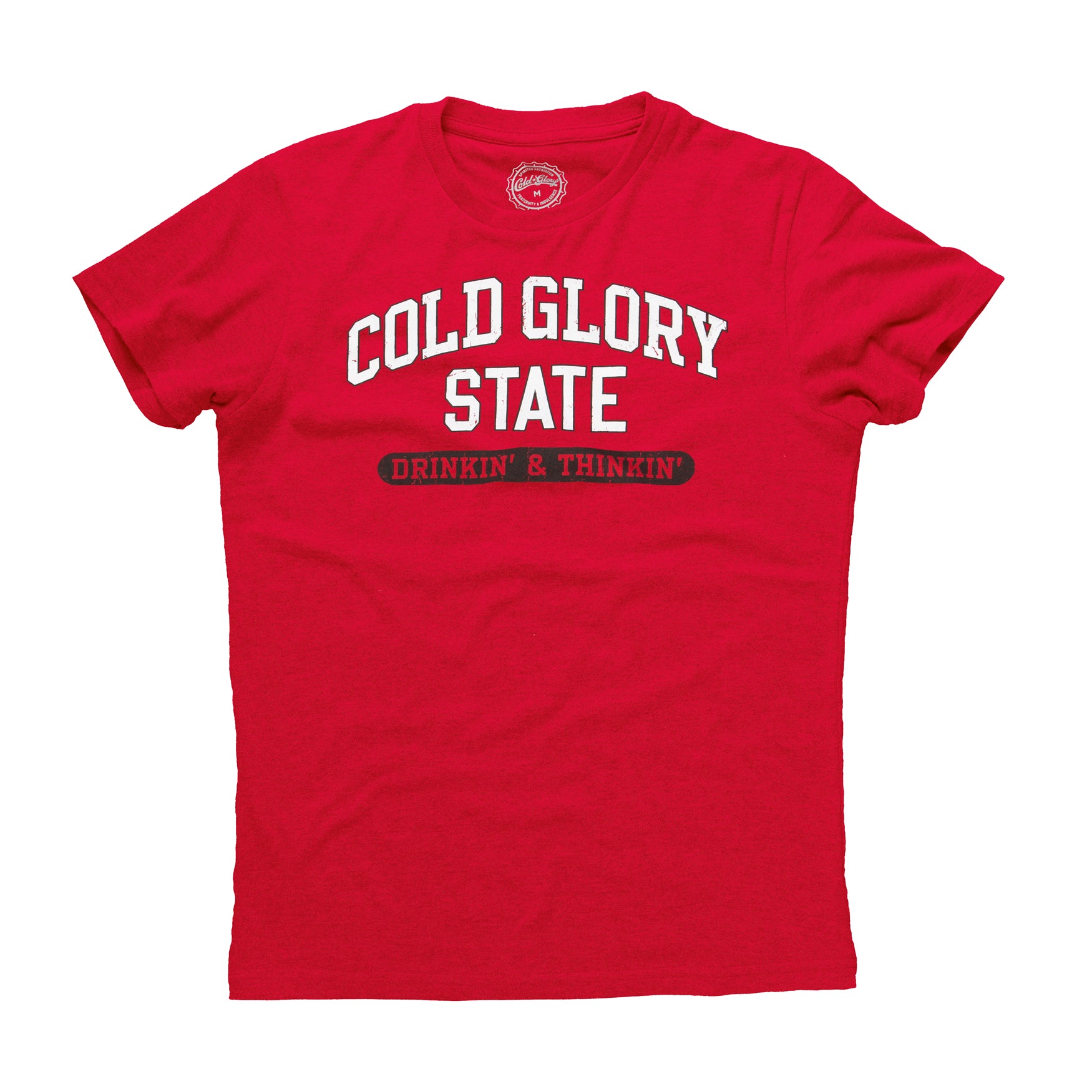 Cold Glory State Varsity T-Shirt - Red/White/Black