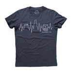 Cold Glory Beer EKG T-Shirt  Midnight Navy Heather