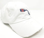 White Whiskey American Flag Hat