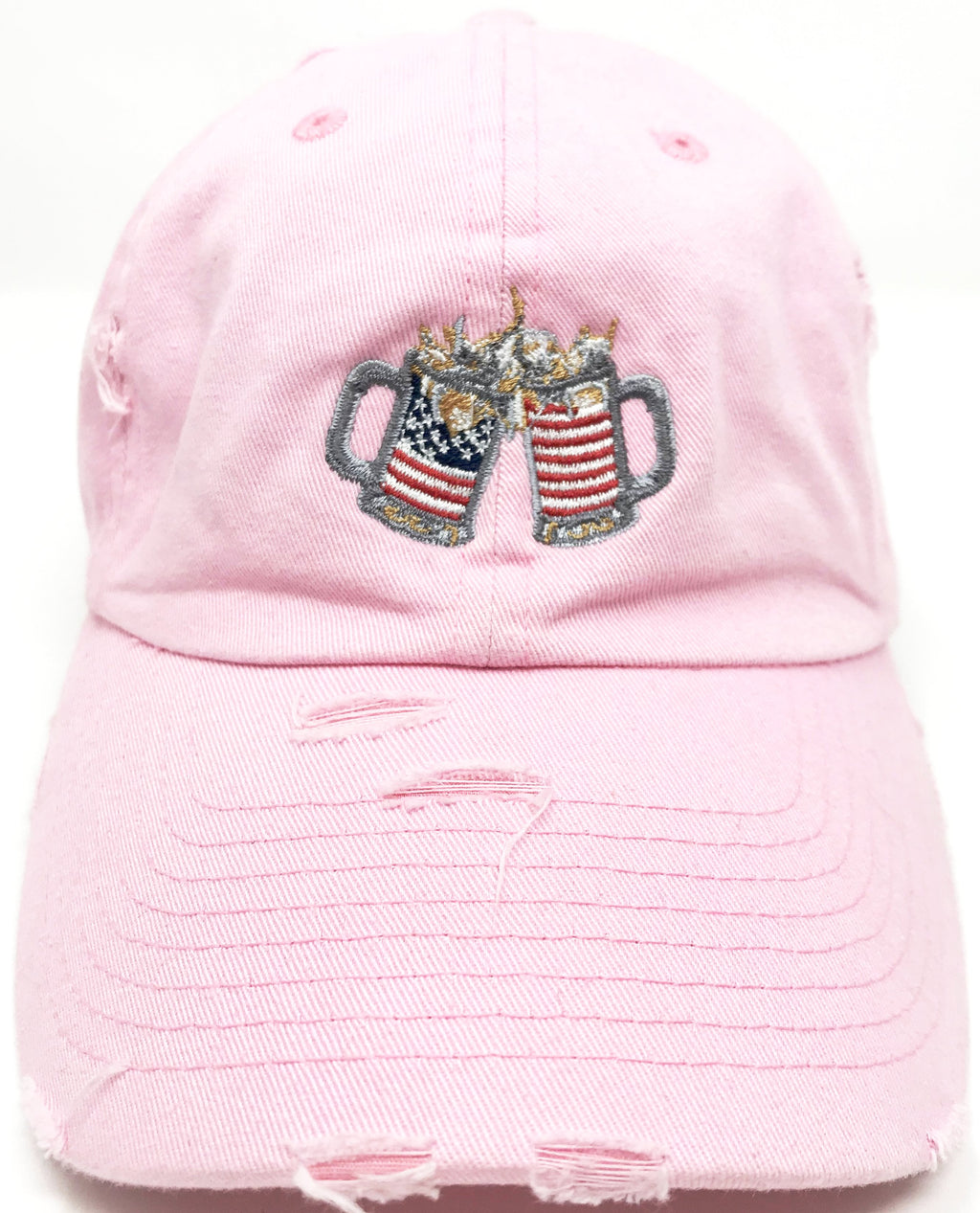Pink Cheers American Flag Hat