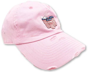 Pink Beer Pong American Flag Hat