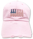 Pink 6 Pack American Flag Hat