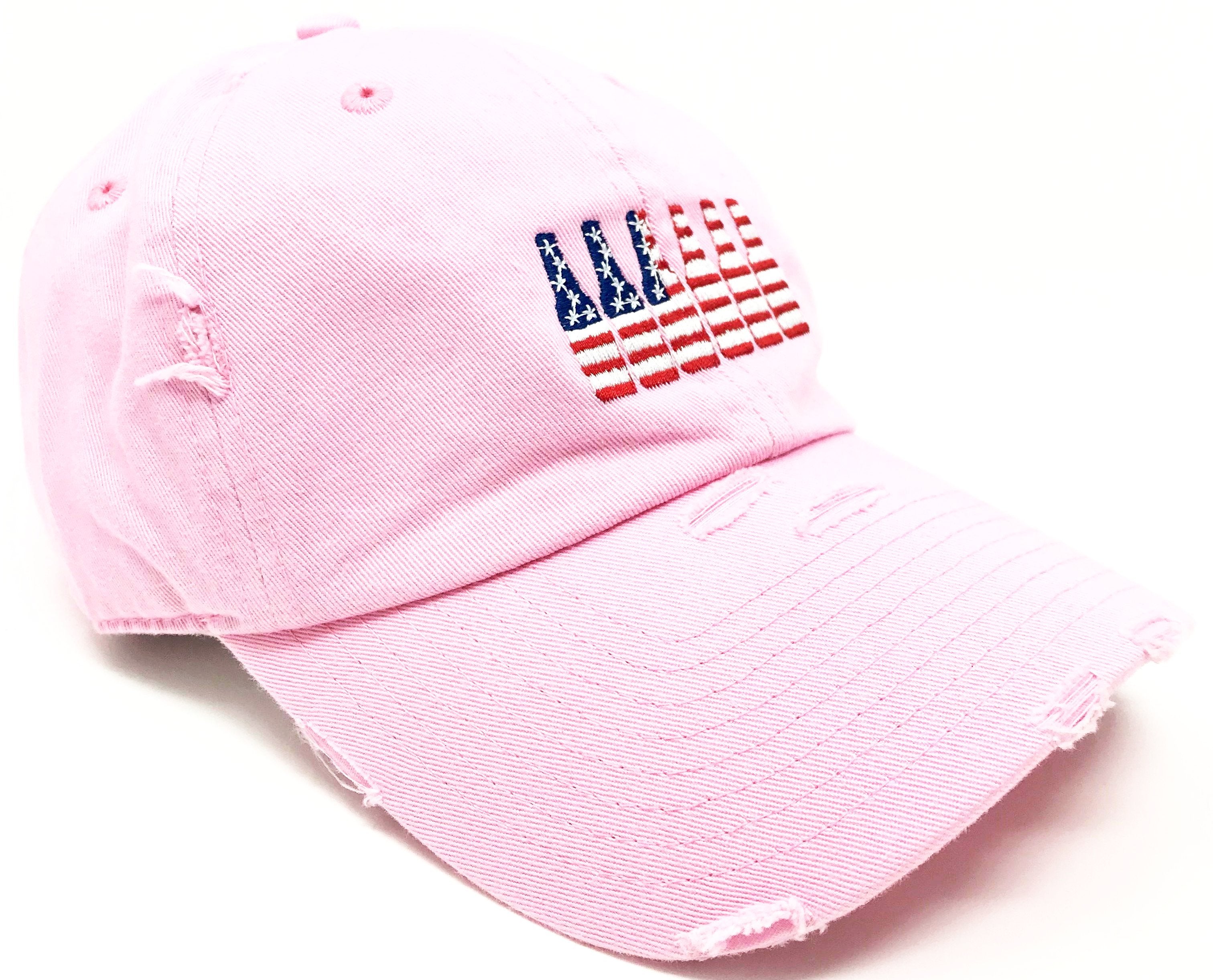 Pink 6 Pack American Flag Hat