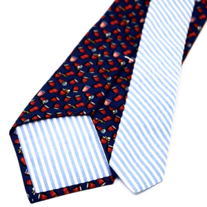 Navy Beer Pong Tie