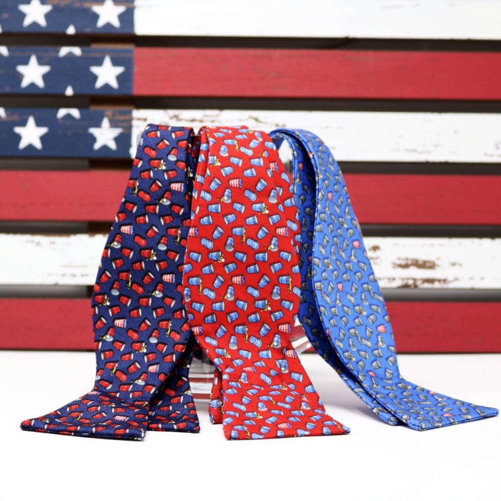 Red Beer Pong Tie