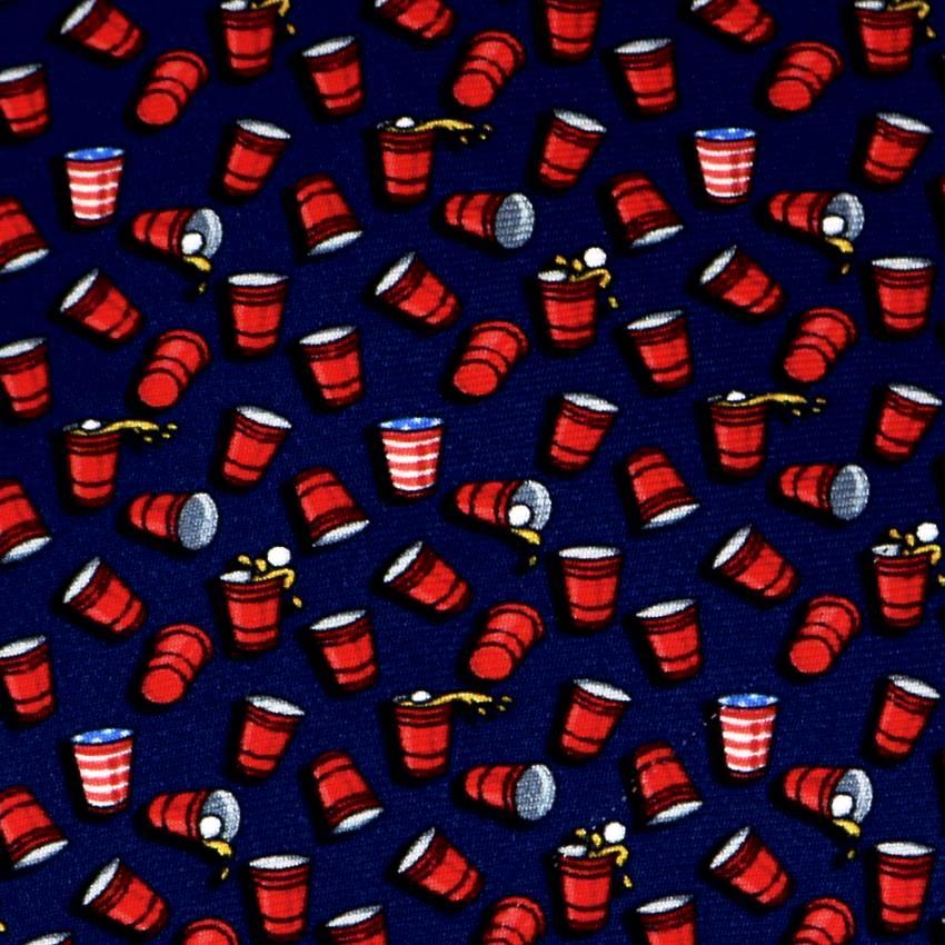 Navy Beer Pong Bow Tie