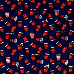 Navy Beer Pong Bow Tie