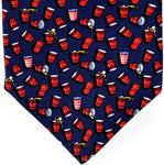 Navy Beer Pong Tie