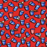 Red Beer Pong Tie