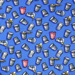 Light Blue Beer Pong Bow Tie