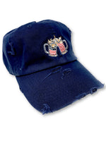 Navy Cheers American Flag Hat