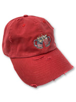 Red Cheers American Flag Hat