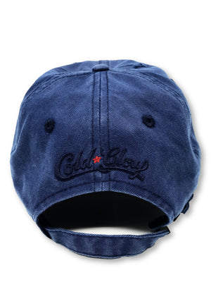 Vintage Navy Cheers American Flag Hat