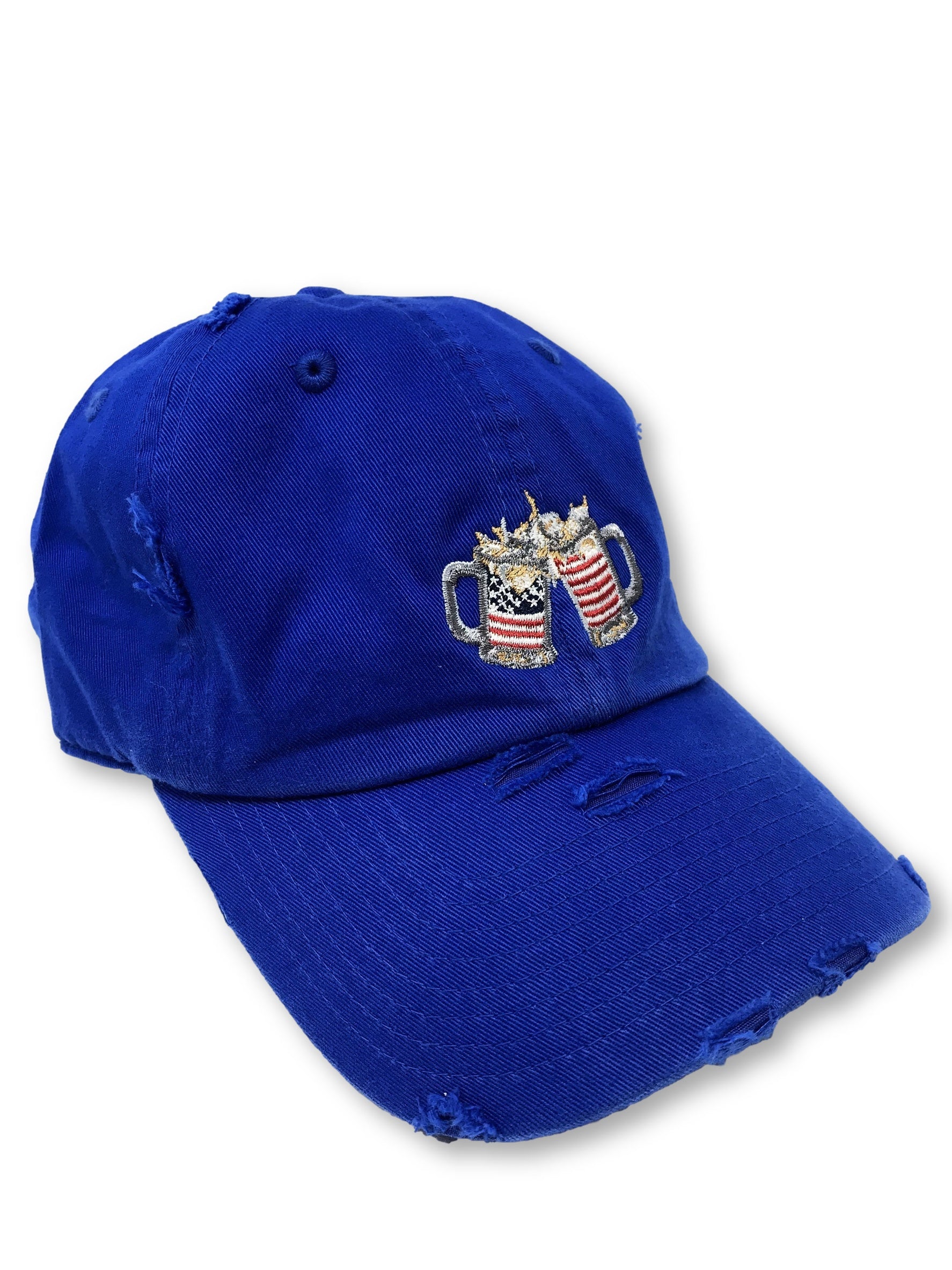 Royal Blue Cheers American Flag Hat