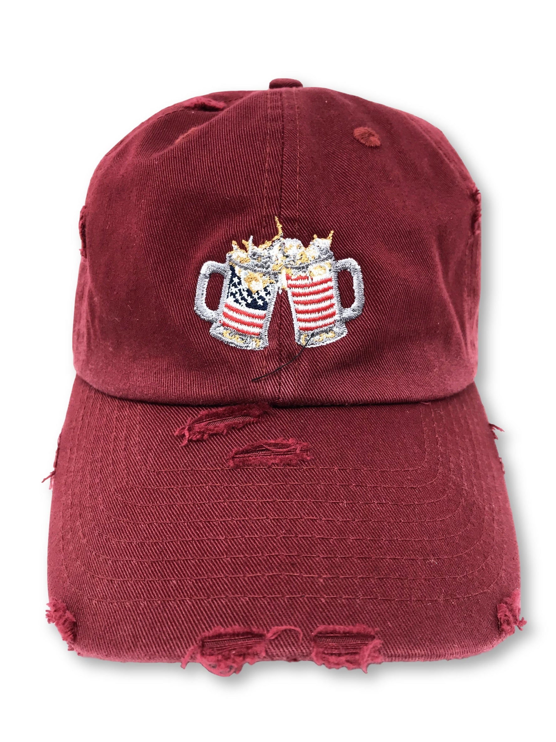Maroon Cheers American Flag Hat