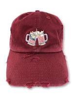Maroon Cheers American Flag Hat