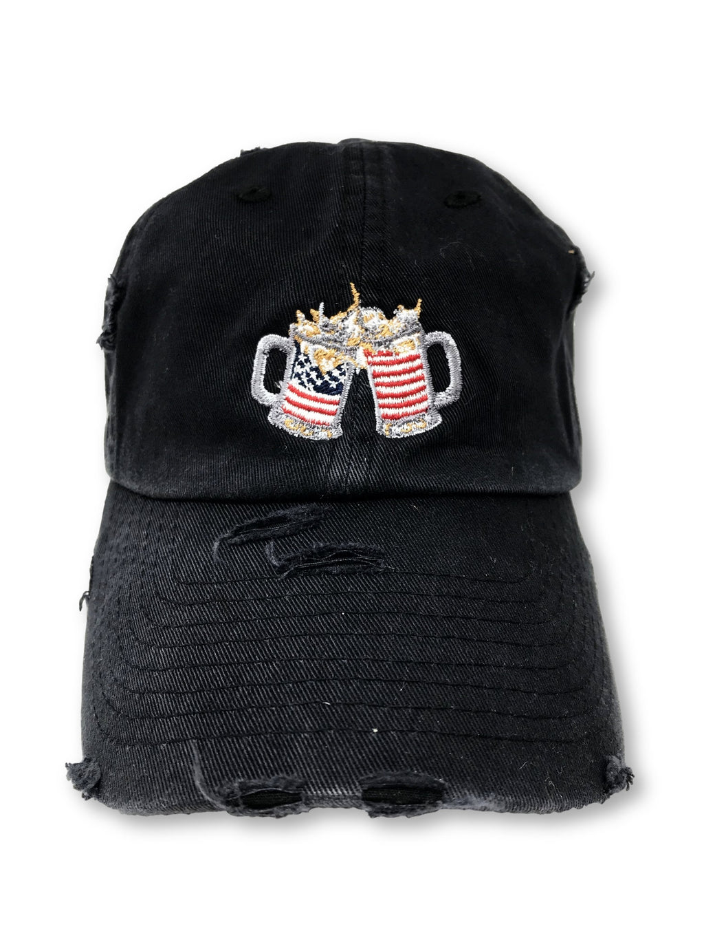 Black Cheers American Flag Hat