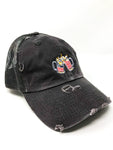 Grey American Flag Trucker Hat