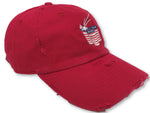 Red Beer Pong American Flag Hat