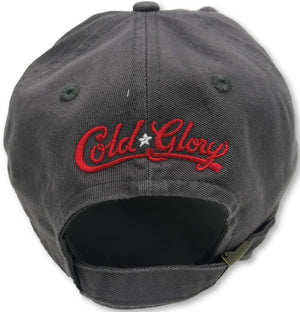 Charcoal Grey Martini American Flag Hat