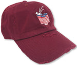 Maroon Beer Pong American Flag Hat
