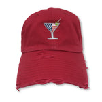 Red Martini American Flag Hat