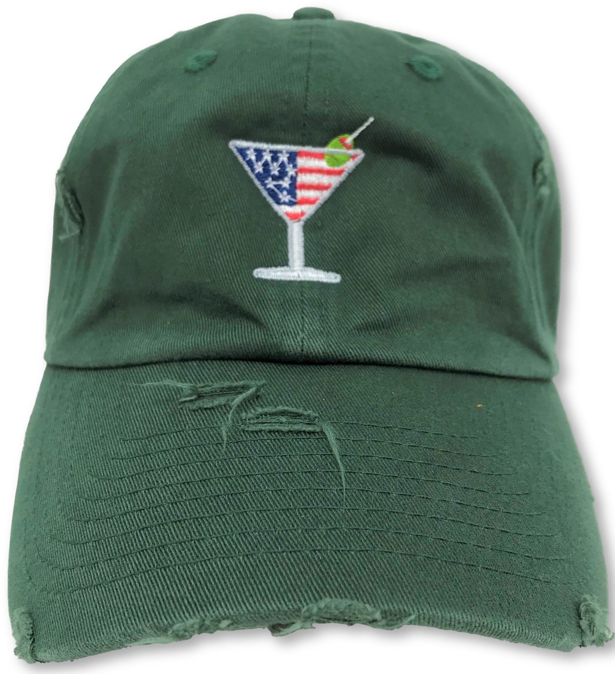 Green american cheap flag hat