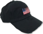 Black 6 Pack American Flag Hat