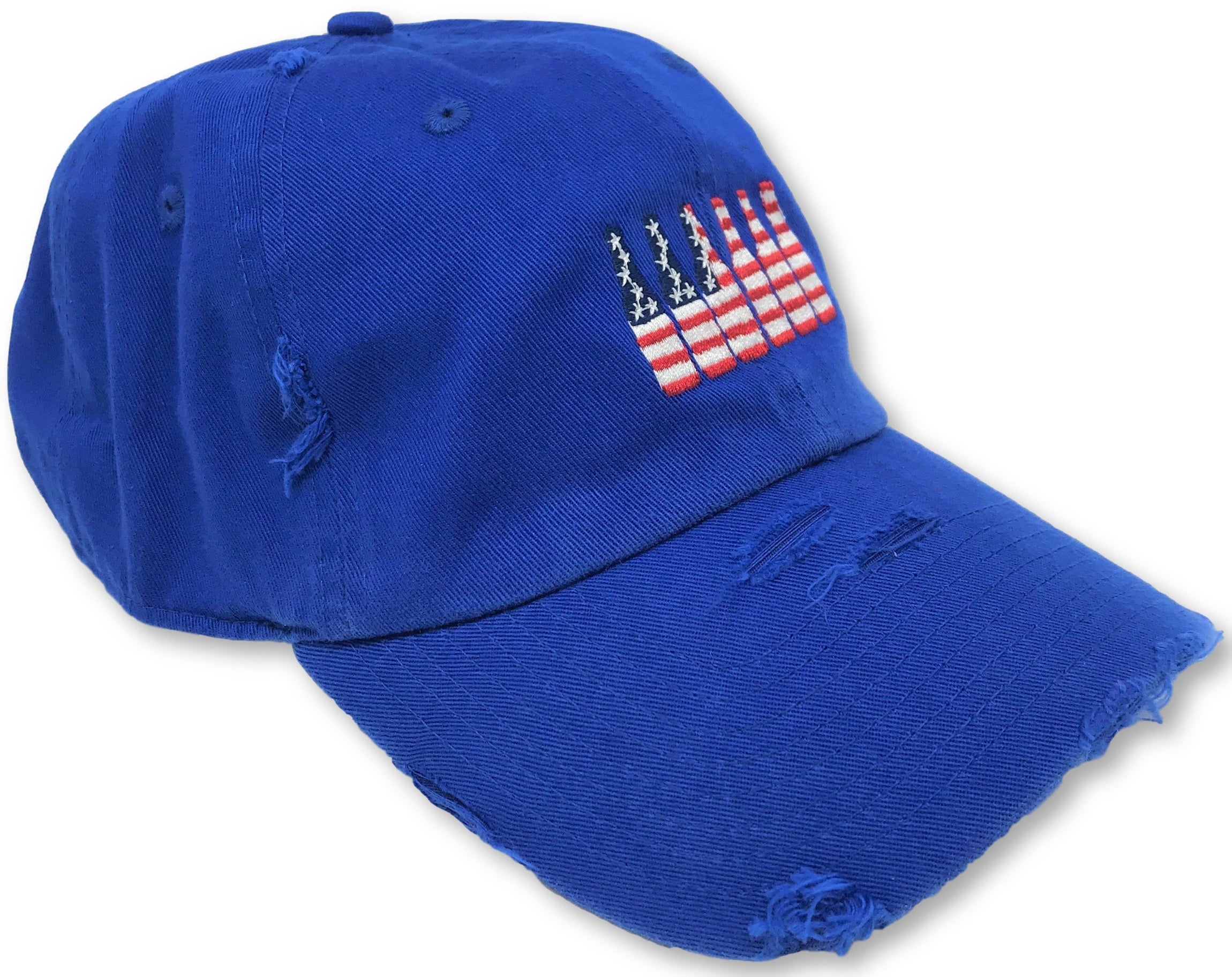 Royal Blue 6 Pack American Flag Hat