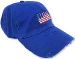 Royal Blue 6 Pack American Flag Hat