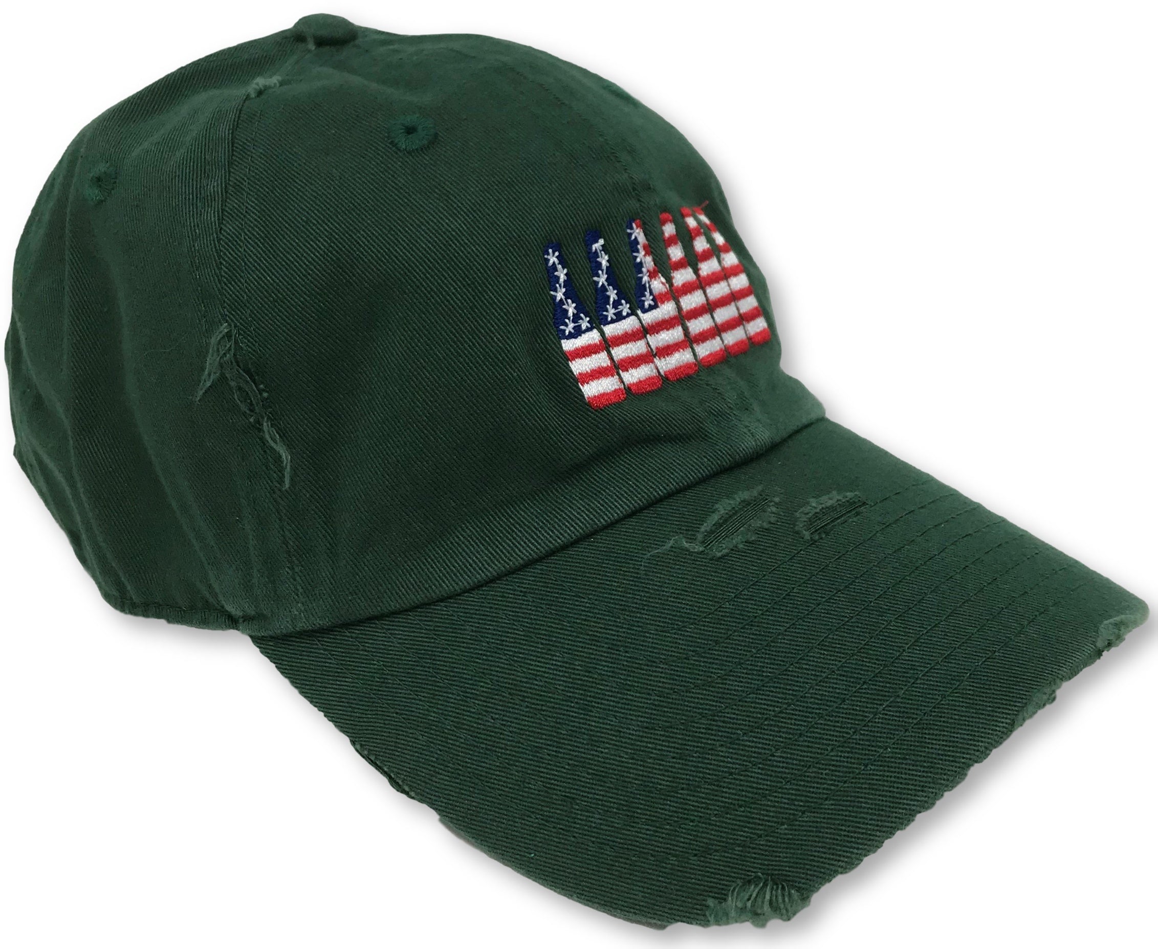 Hunter Green 6 Pack American Flag Hat