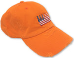 Orange 6 Pack American Flag Hat
