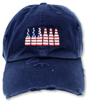 Navy 6 Pack American Flag Hat
