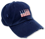 Navy 6 Pack American Flag Hat