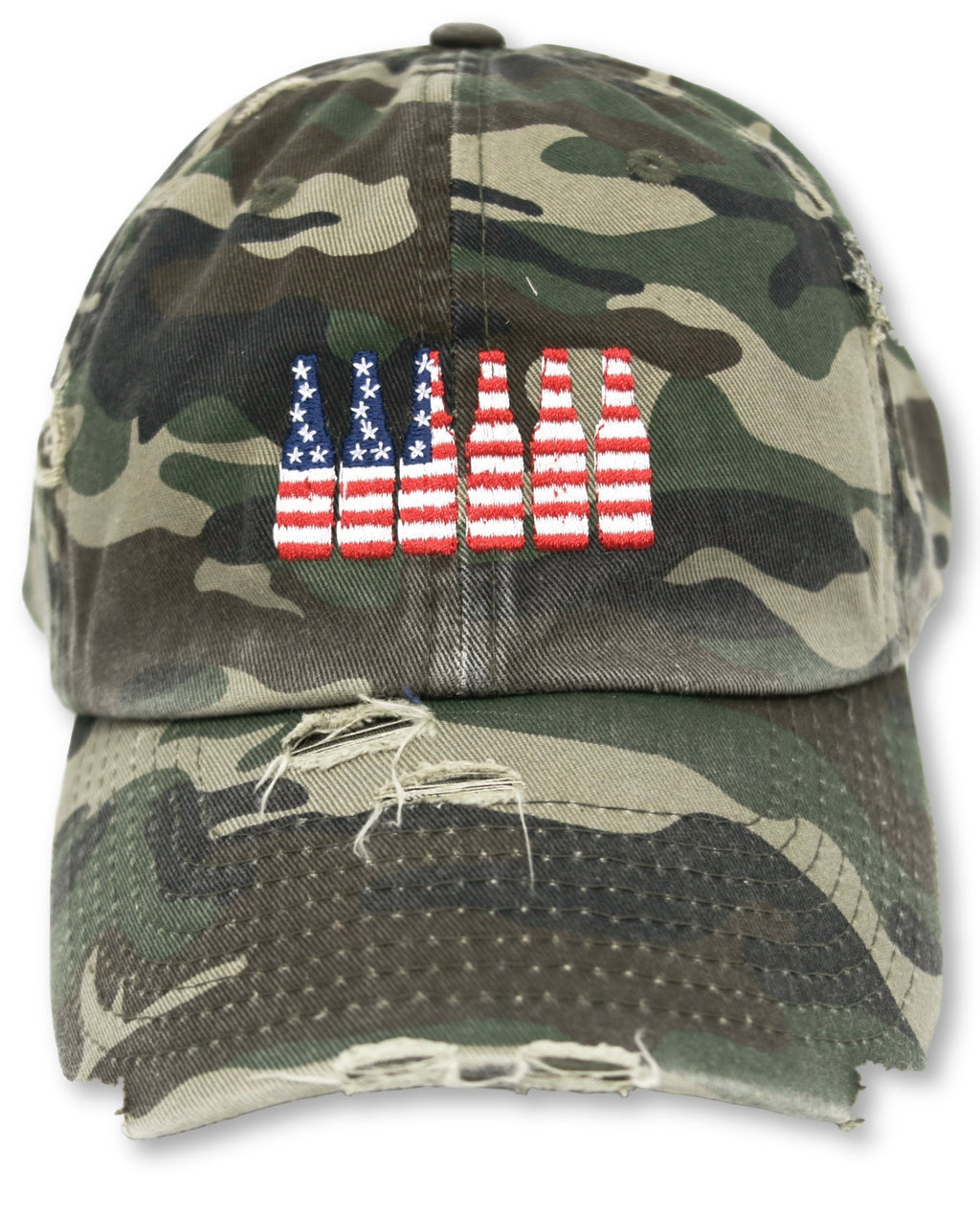 Camo 6 Pack American Flag Hat