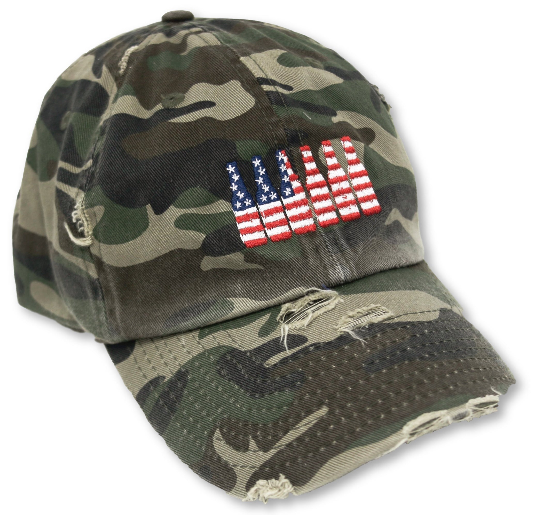 Camo 6 Pack American Flag Hat