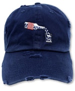 Navy Whiskey American Flag Hat