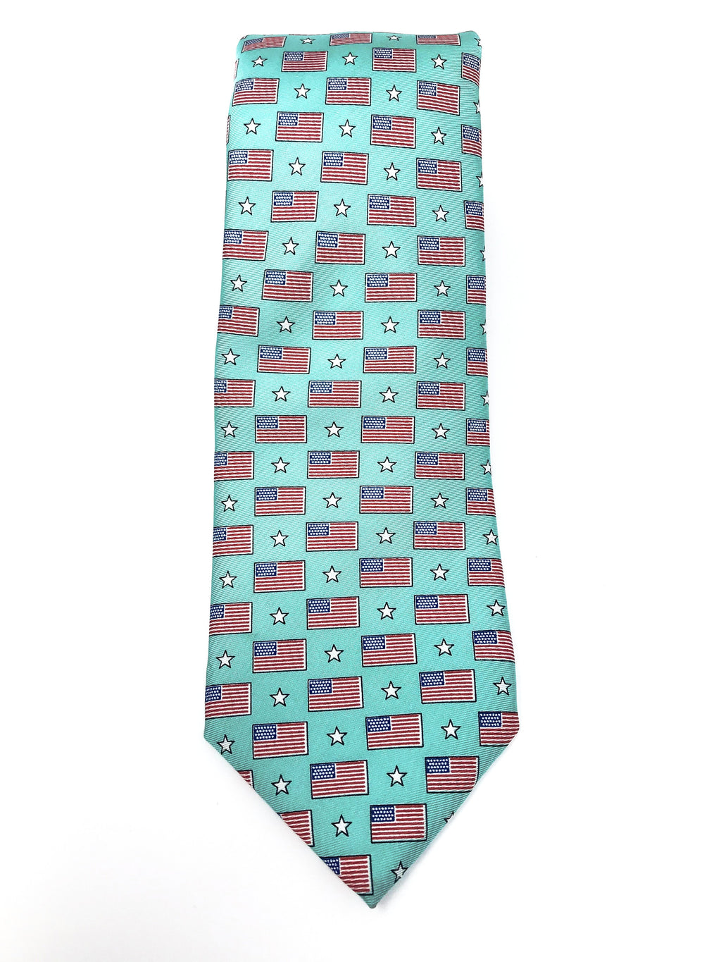 Mint Green Old Glory Tie