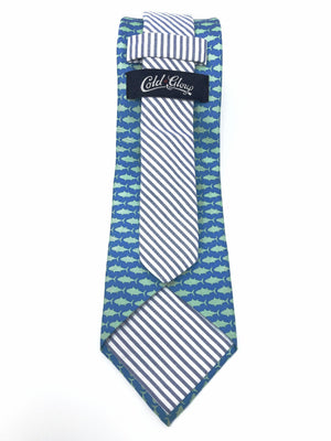 Teal Fish Tie