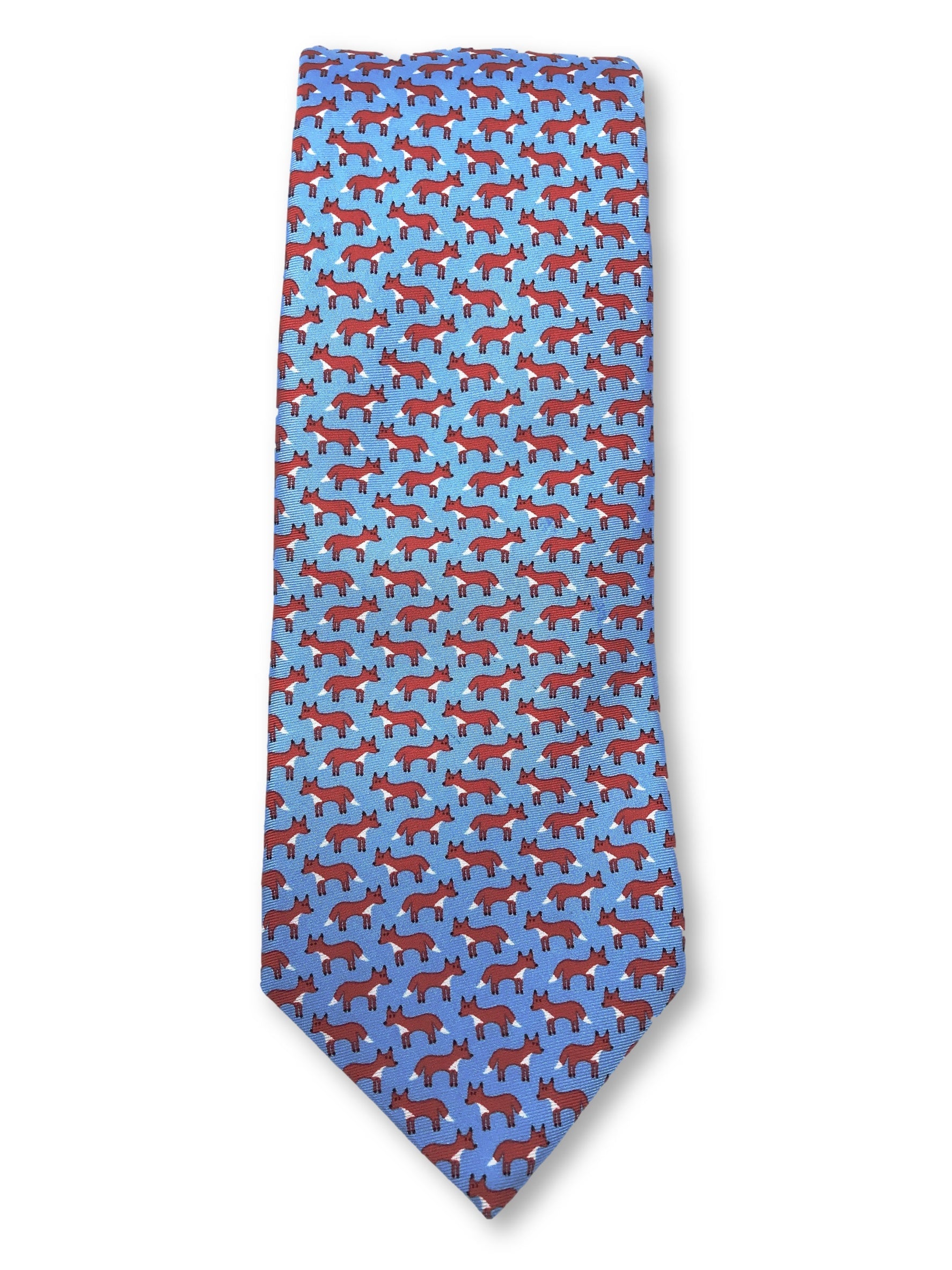 Light Blue Fox Tie