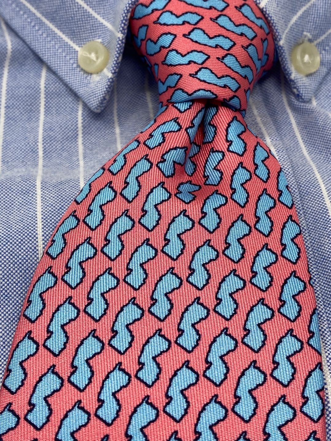Drunken New Jersey State Tie