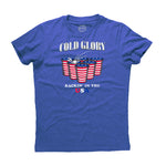 American Flag Beer Pong T-Shirt  Royal Blue Heather