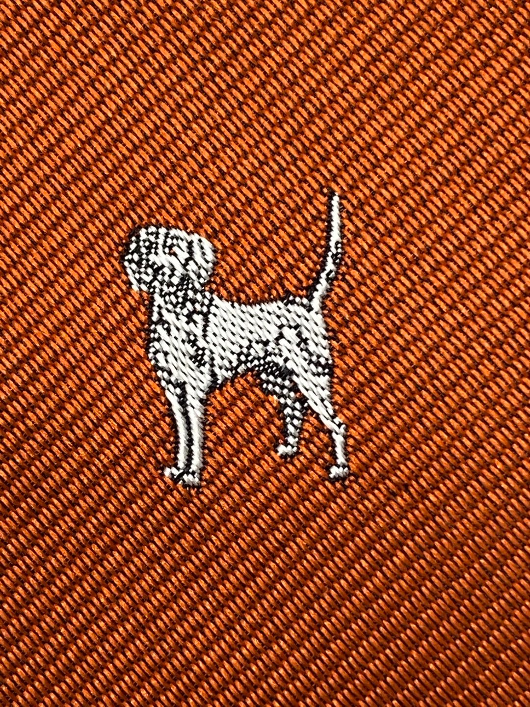 Hunting Hound Woven Emblematic Repp Bow Tie