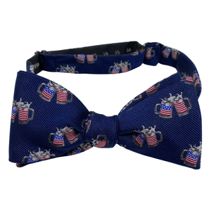 American Flag Beer Mugs Spill-Resistant Bow Tie