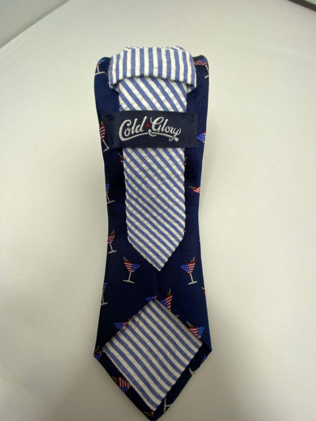 Martini American Flag Spill-Resistant Tie